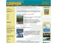 Tablet Screenshot of campaignmilitaryenglish.com